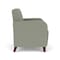 Lesro Siena Lounge Reception Wide Guest Chair, Walnut, OH Eucalyptus Upholstery SN1201 - alternate 3